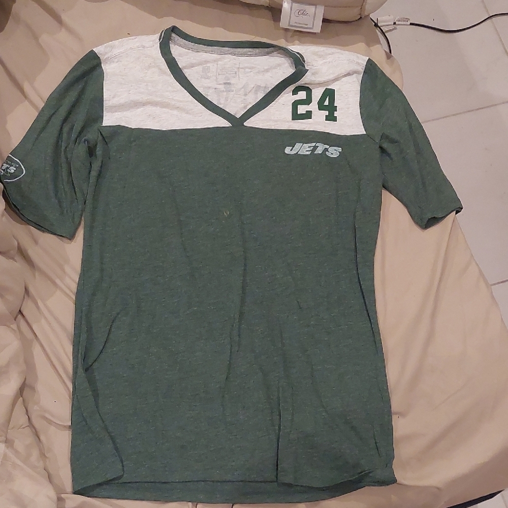 Green Jets V-Neck T-Shirt